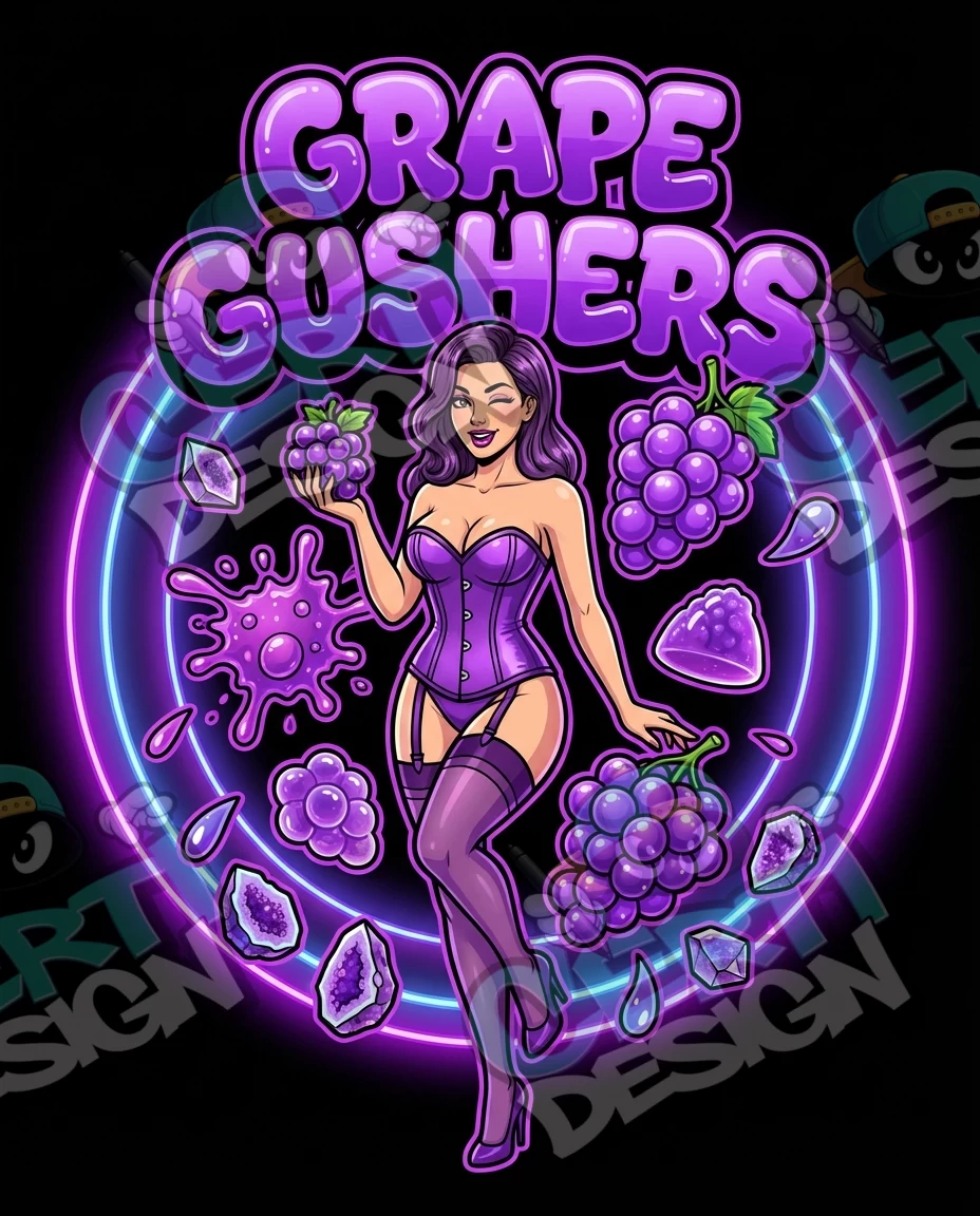 Grape Gushers Pre-Made 3.5g Mylar Bags