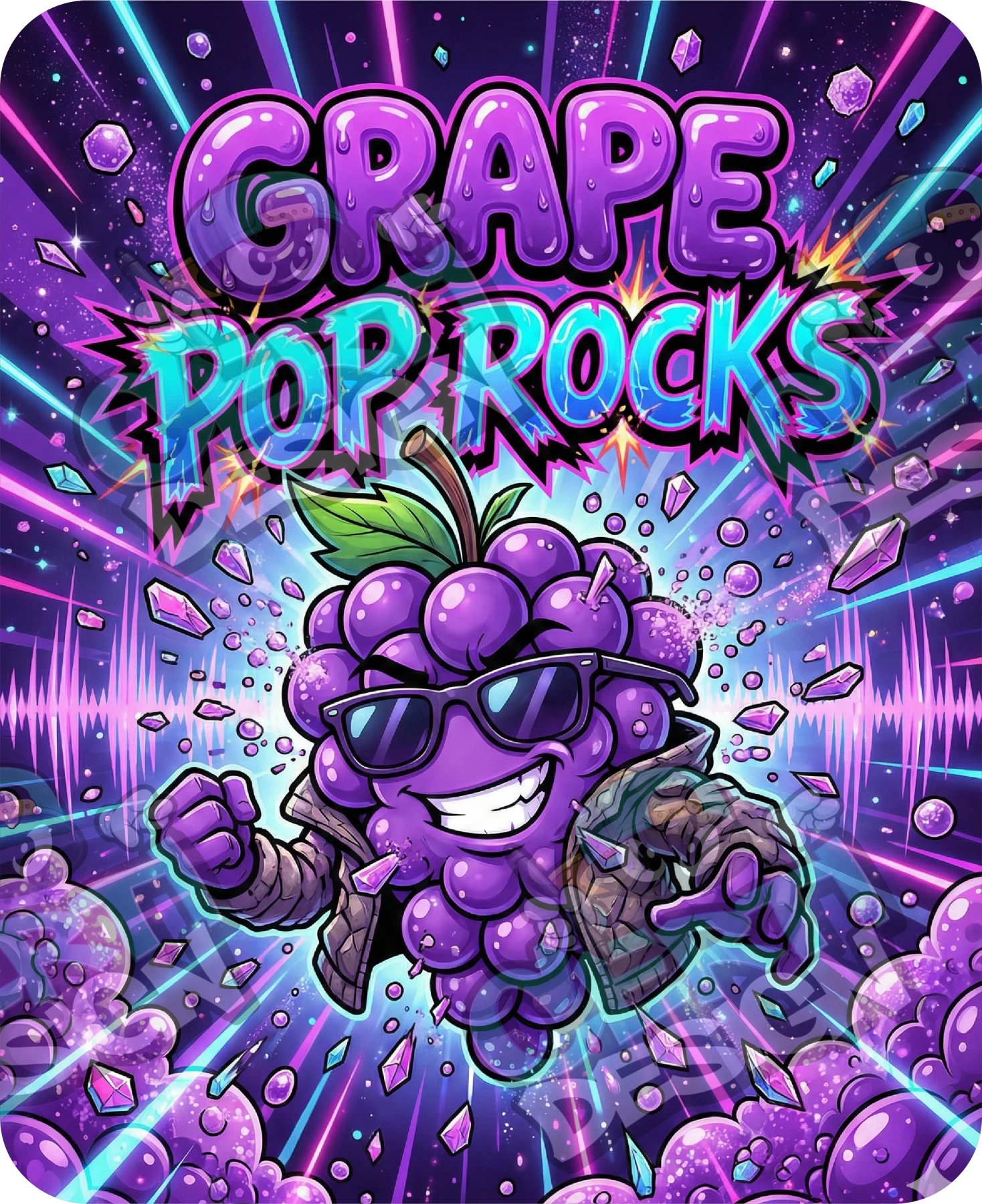 Grape Pop Rockz Pre-Made 3.5g Mylar Bags