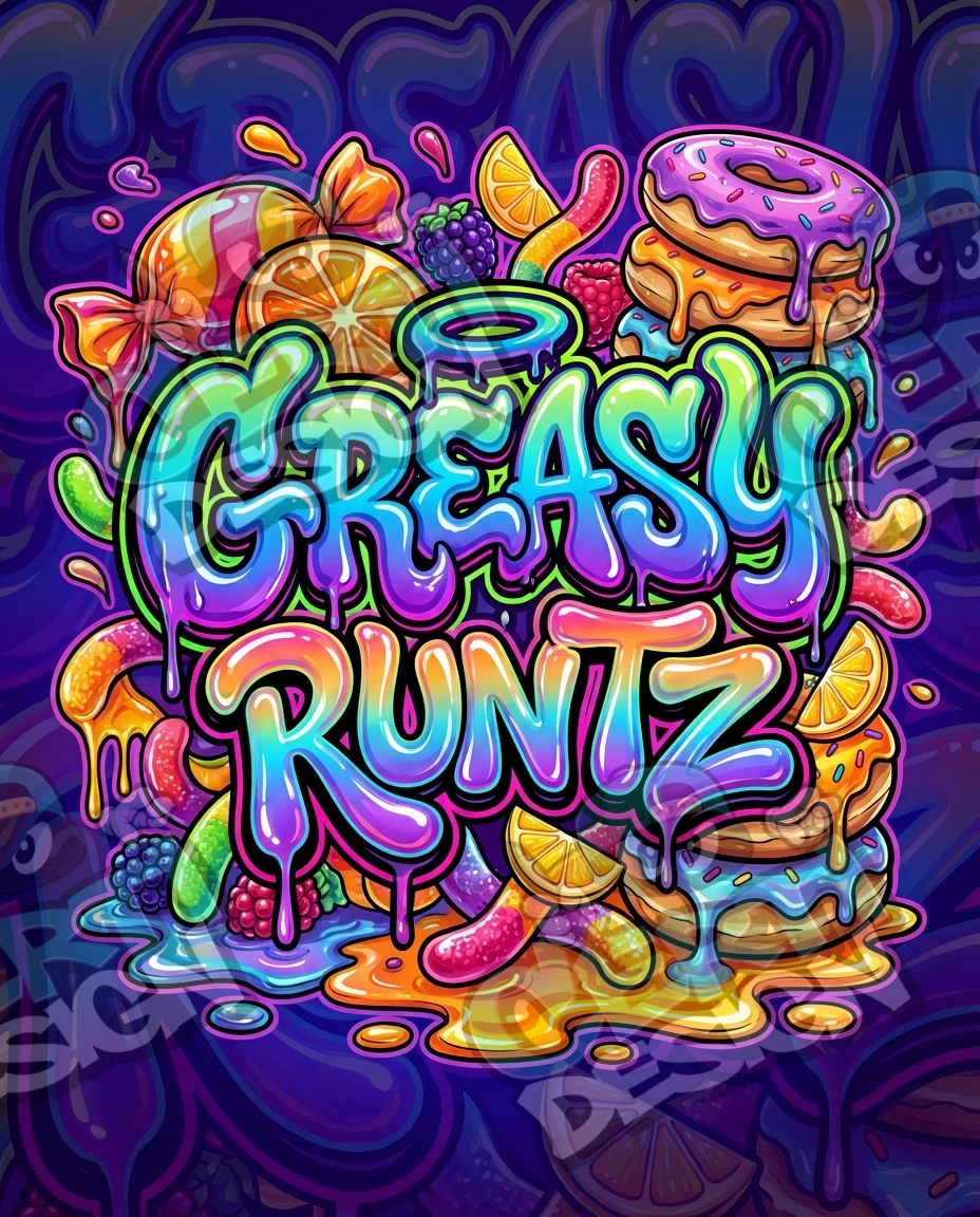 Greasy Runtz Pre-Made 3.5g Mylar Bags