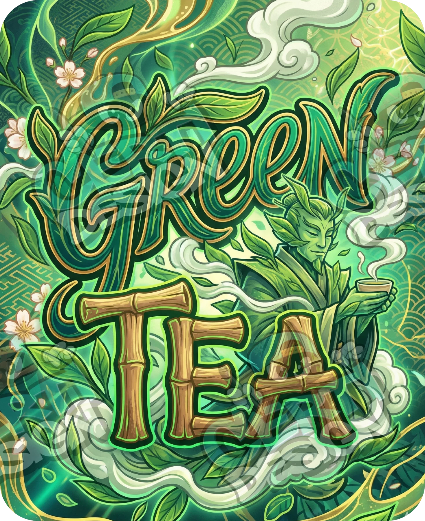 Green Tea Pre-Made 3.5g Mylar Bags