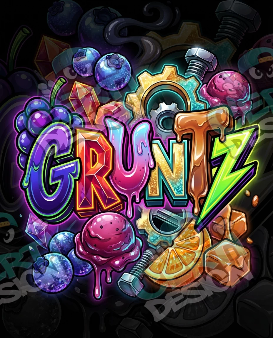 Gruntz Pre-Made 3.5g Mylar Bags