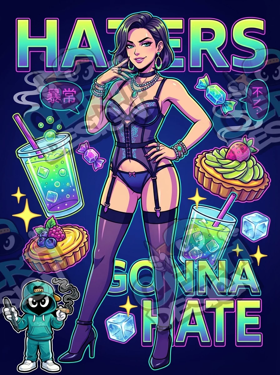 Haters Gonna Hate Pre-Made 3.5g Mylar Bags