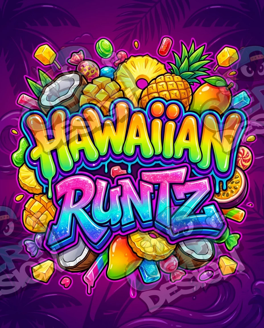 Hawaiian Runtz Pre-Made 3.5g Mylar Bags