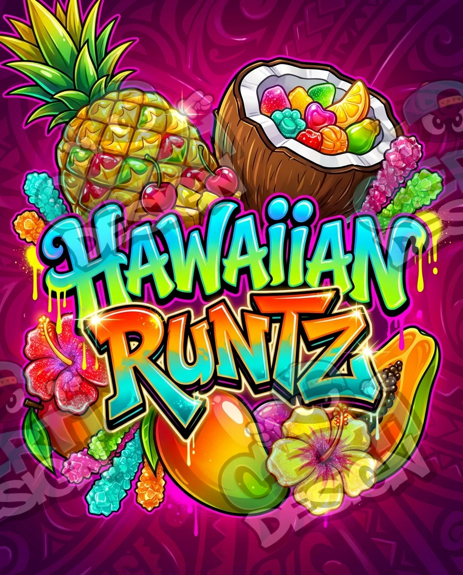 Hawaiian Runtz Pre-Made 3.5g Mylar Bags