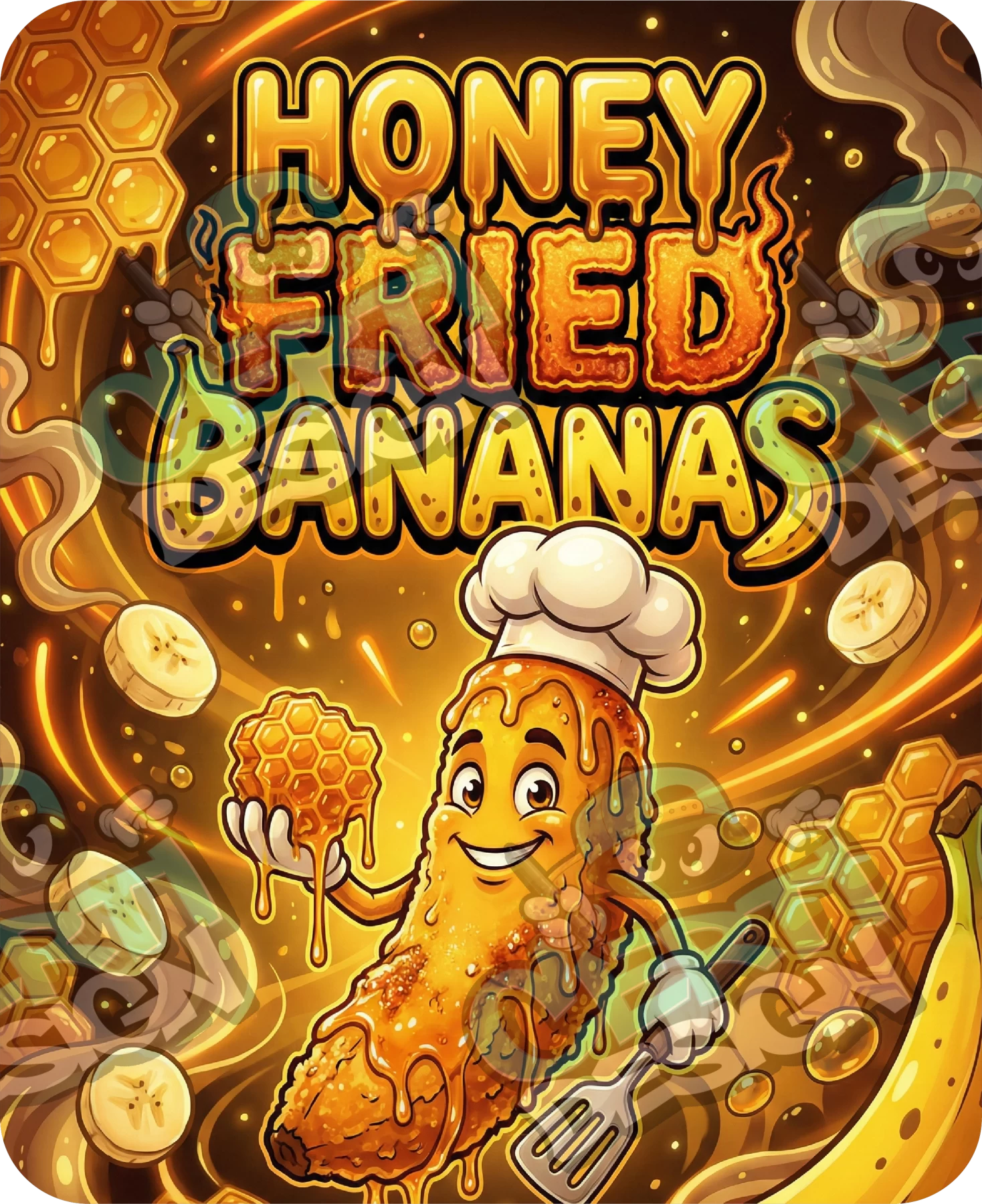 Honey Fried Bananas Pre-Made 3.5g Mylar Bags