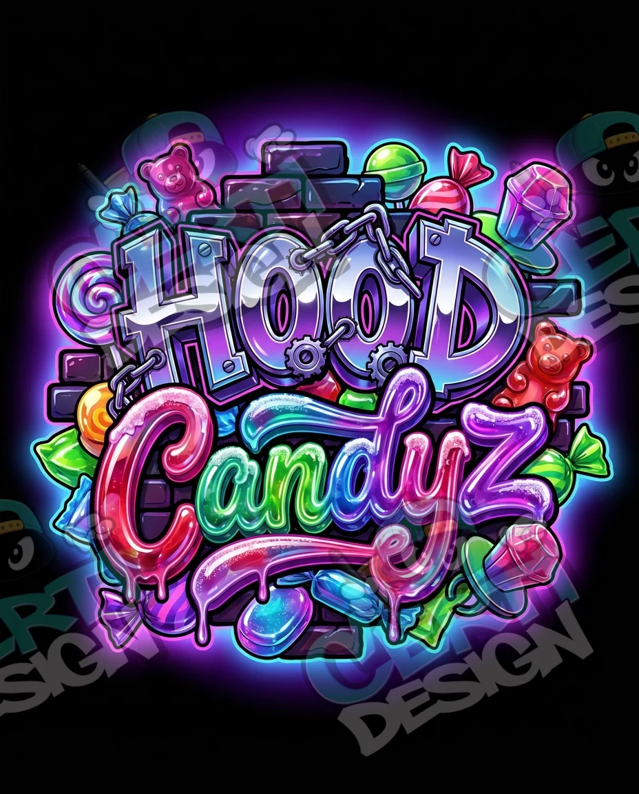 Hood Candyz Pre-Made 3.5g Mylar Bags
