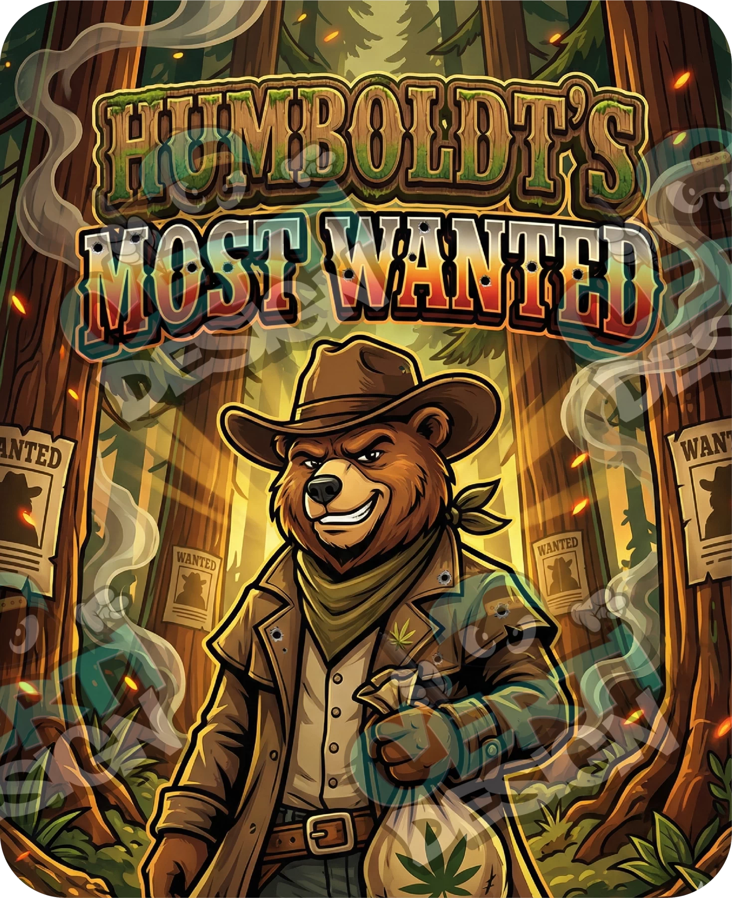 Humboldt's Most Wanted Pre-Made 3.5g Mylar Bags