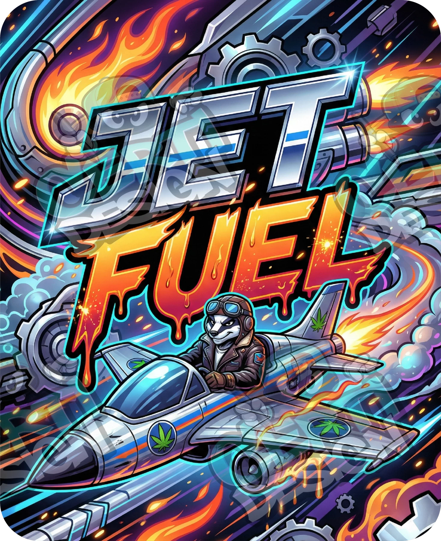 Jet Fuel Pre-Made 3.5g Mylar Bags