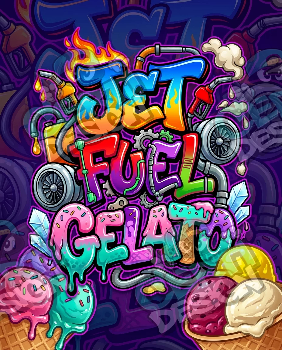 Jet Fuel Gelato Pre-Made 3.5g Mylar Bags