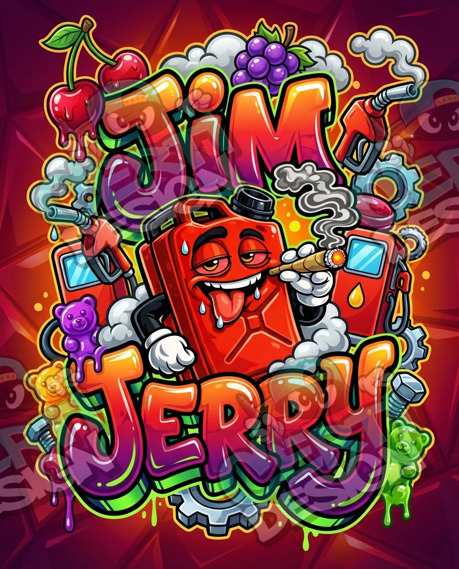 Jim Jerry Pre-Made 3.5g Mylar Bags