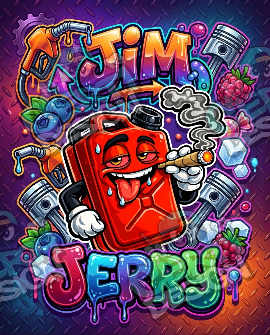 Jim Jerry Pre-Made 3.5g Mylar Bags