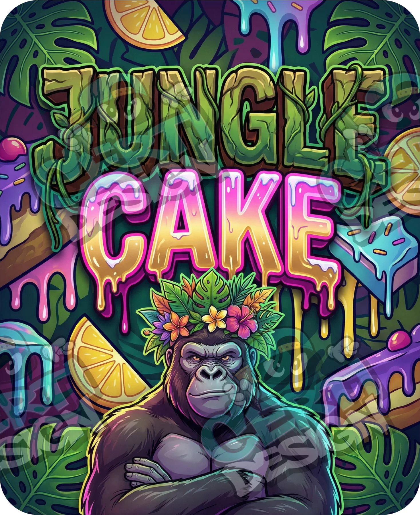 Jungle Cake Pre-Made 3.5g Mylar Bags