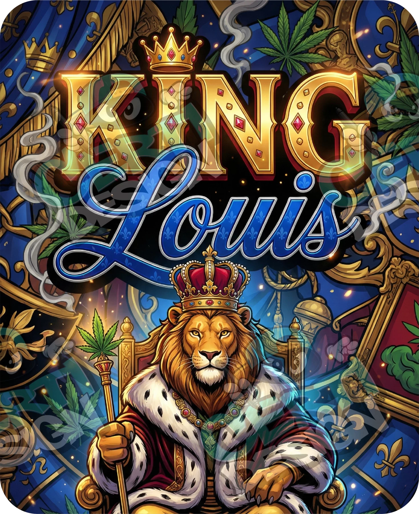 King Louis Pre-Made 3.5g Mylar Bags