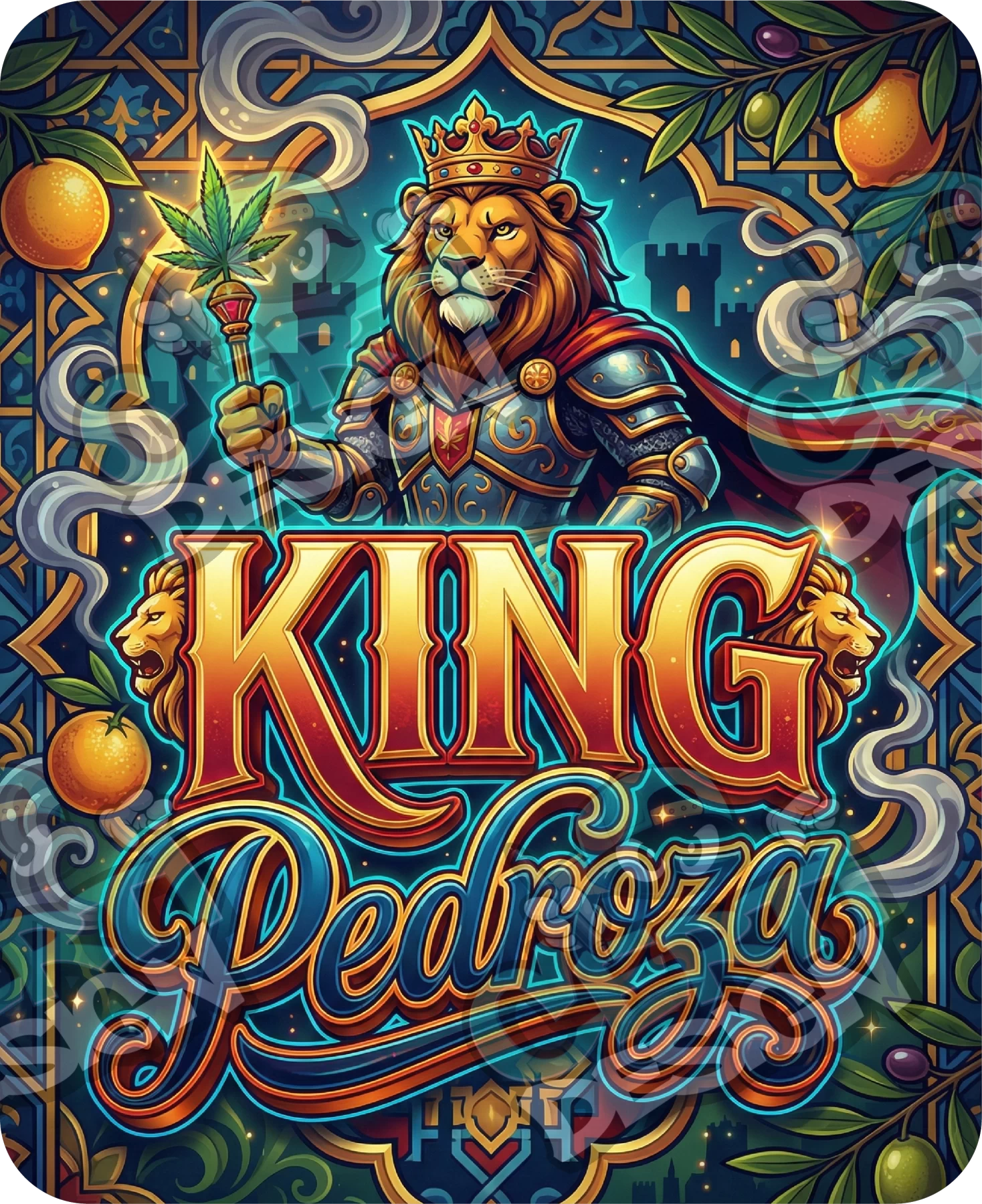 King Pedroza Pre-Made 3.5g Mylar Bags