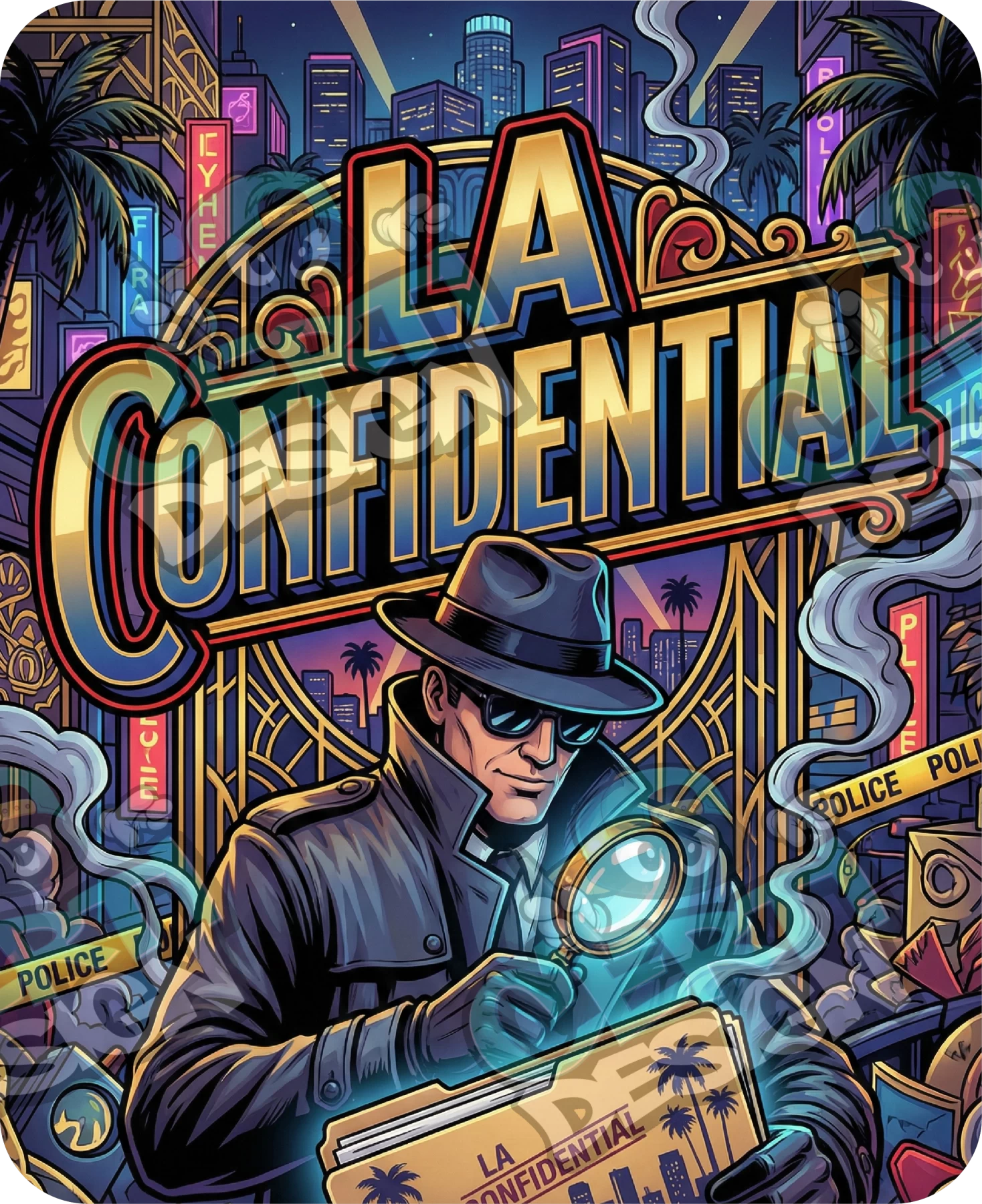 LA Confidential Pre-Made 3.5g Mylar Bags
