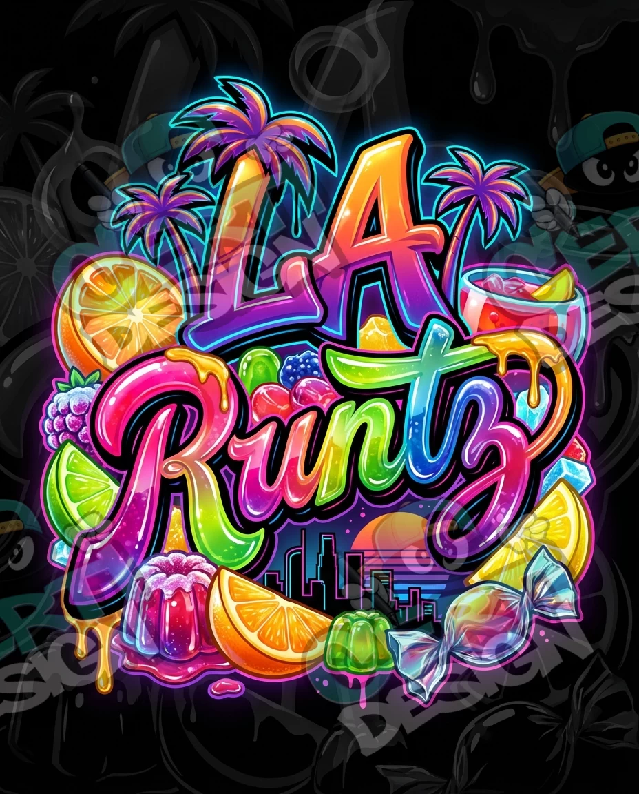 LA Runtz Pre-Made 3.5g Mylar Bags