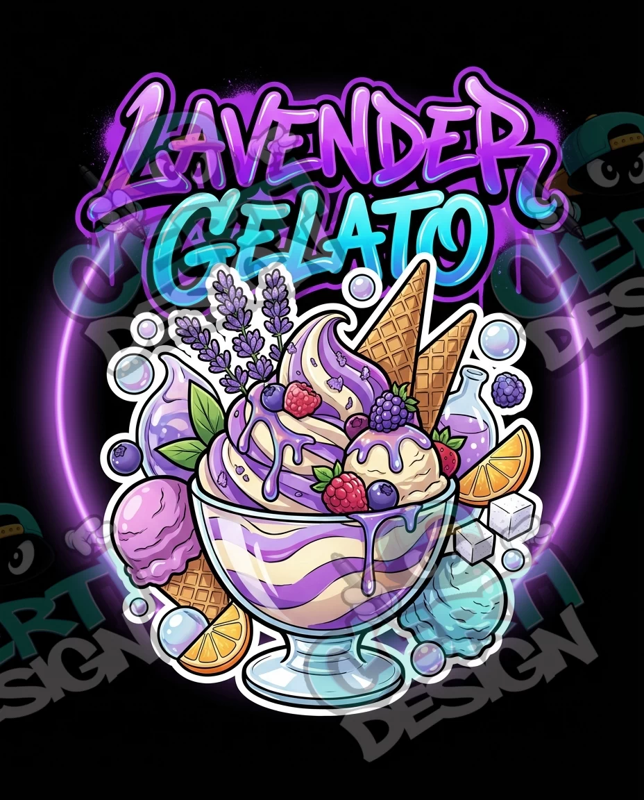 Lavender Gelato Pre-Made 3.5g Mylar Bags