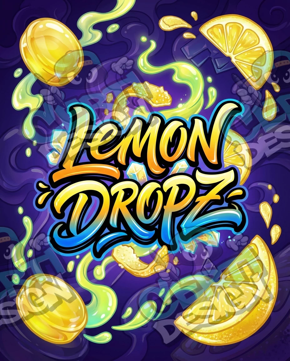 Lemon Dropz Pre-Made 3.5g Mylar Bags