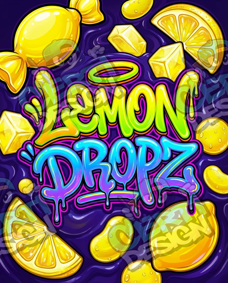 Lemon Dropz Pre-Made 3.5g Mylar Bags