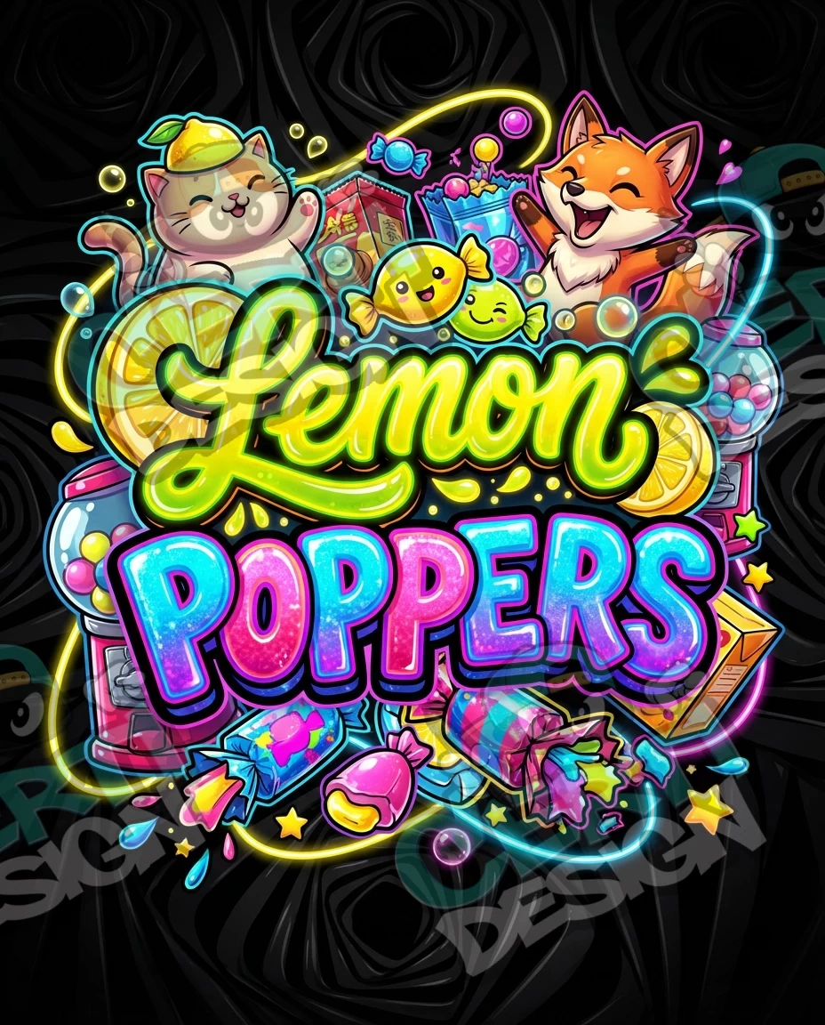 Lemon Poppers Pre-Made 3.5g Mylar Bags