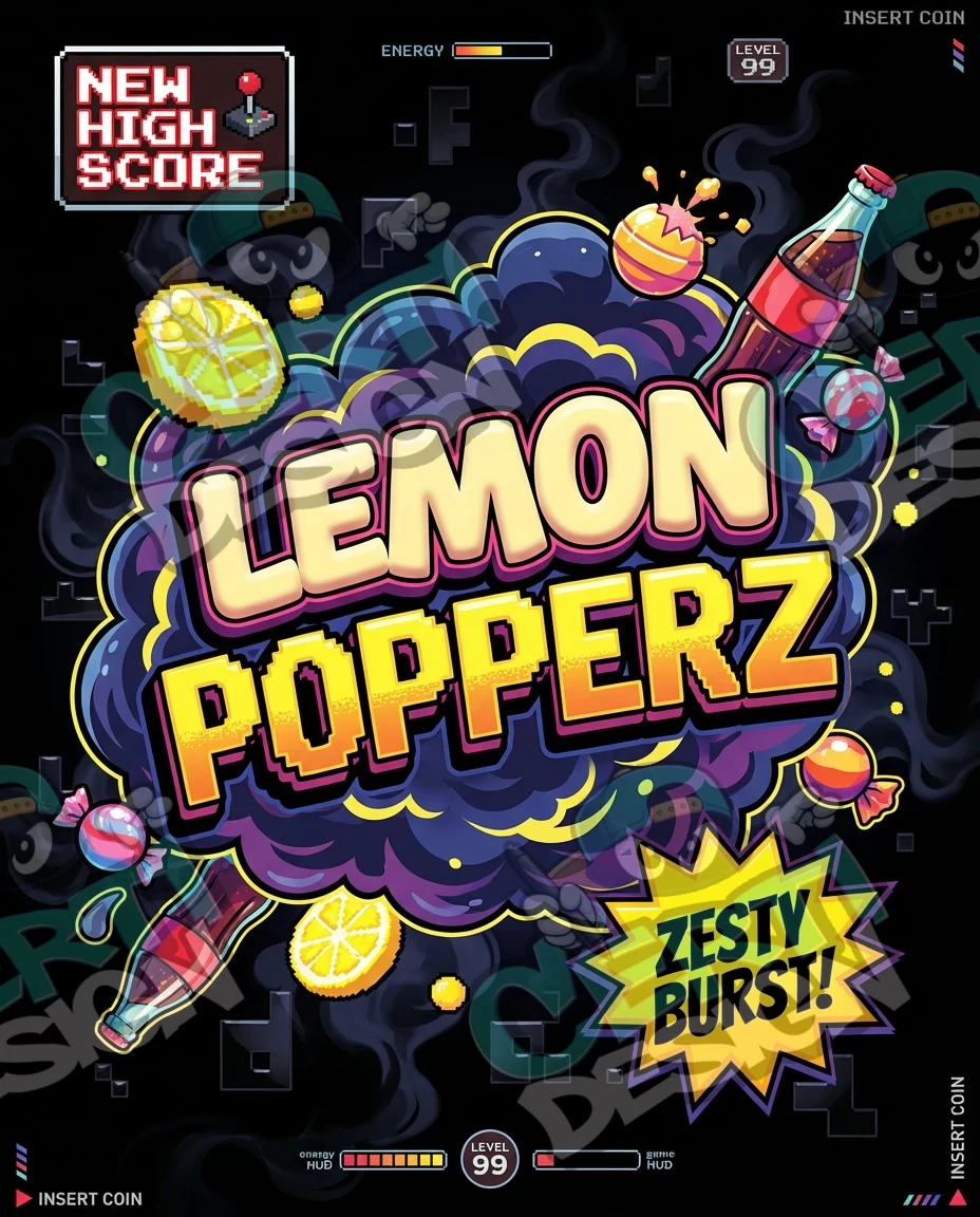 Lemon Popperz Pre-Made 3.5g Mylar Bags