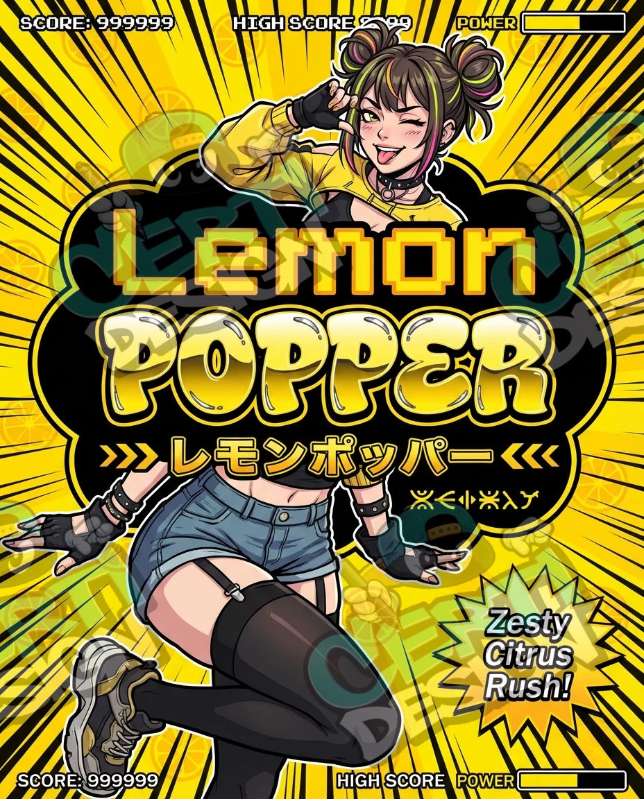 Lemon Popperz 27 Pre-Made 3.5g Mylar Bags