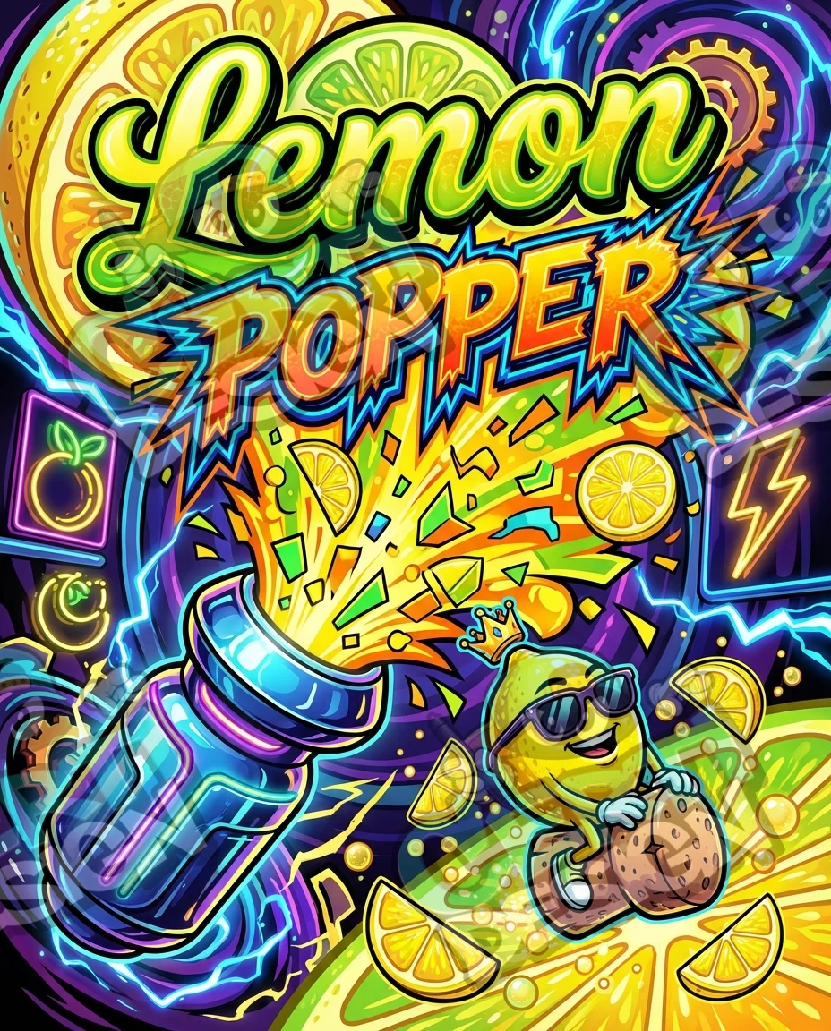 Lemon Popperz 28 Pre-Made 3.5g Mylar Bags