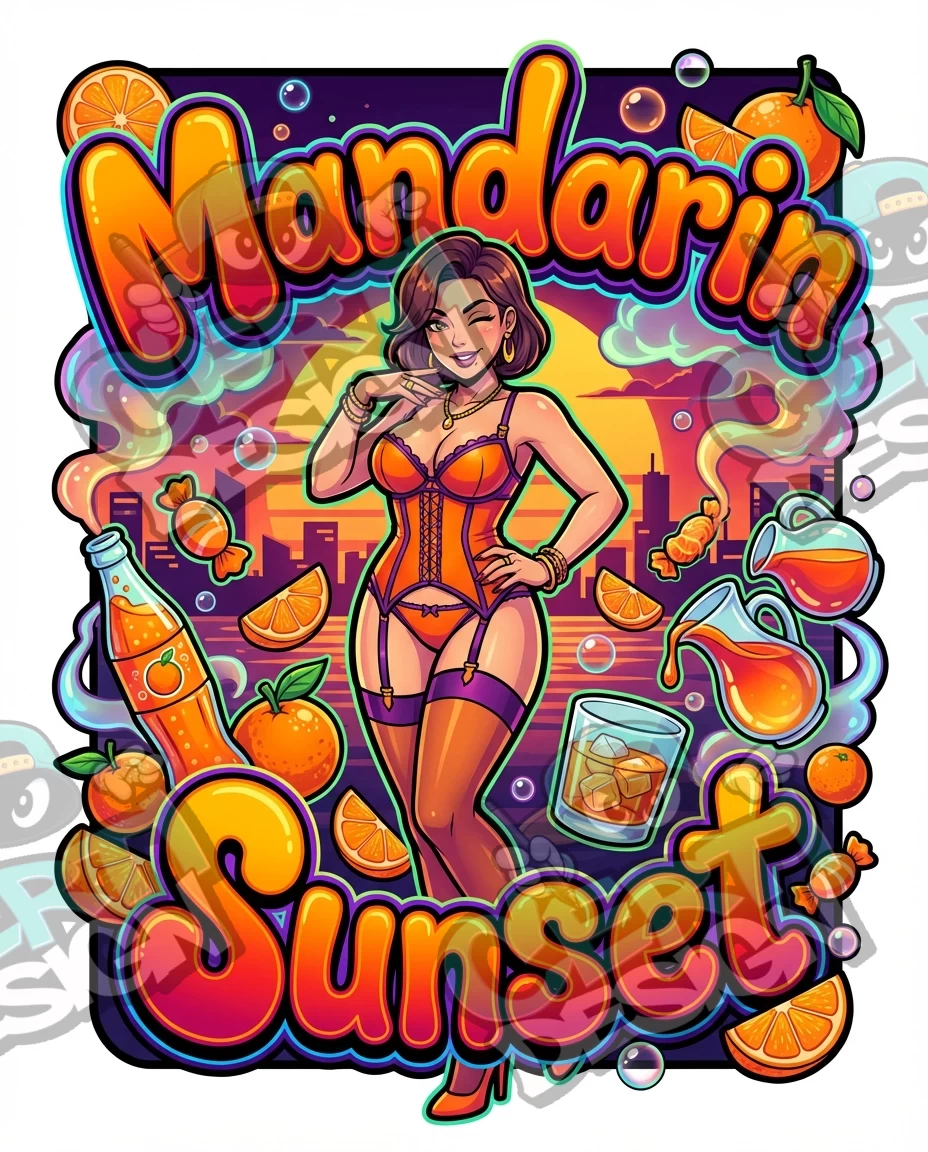 Mandarin Sunset Pre-Made 3.5g Mylar Bags