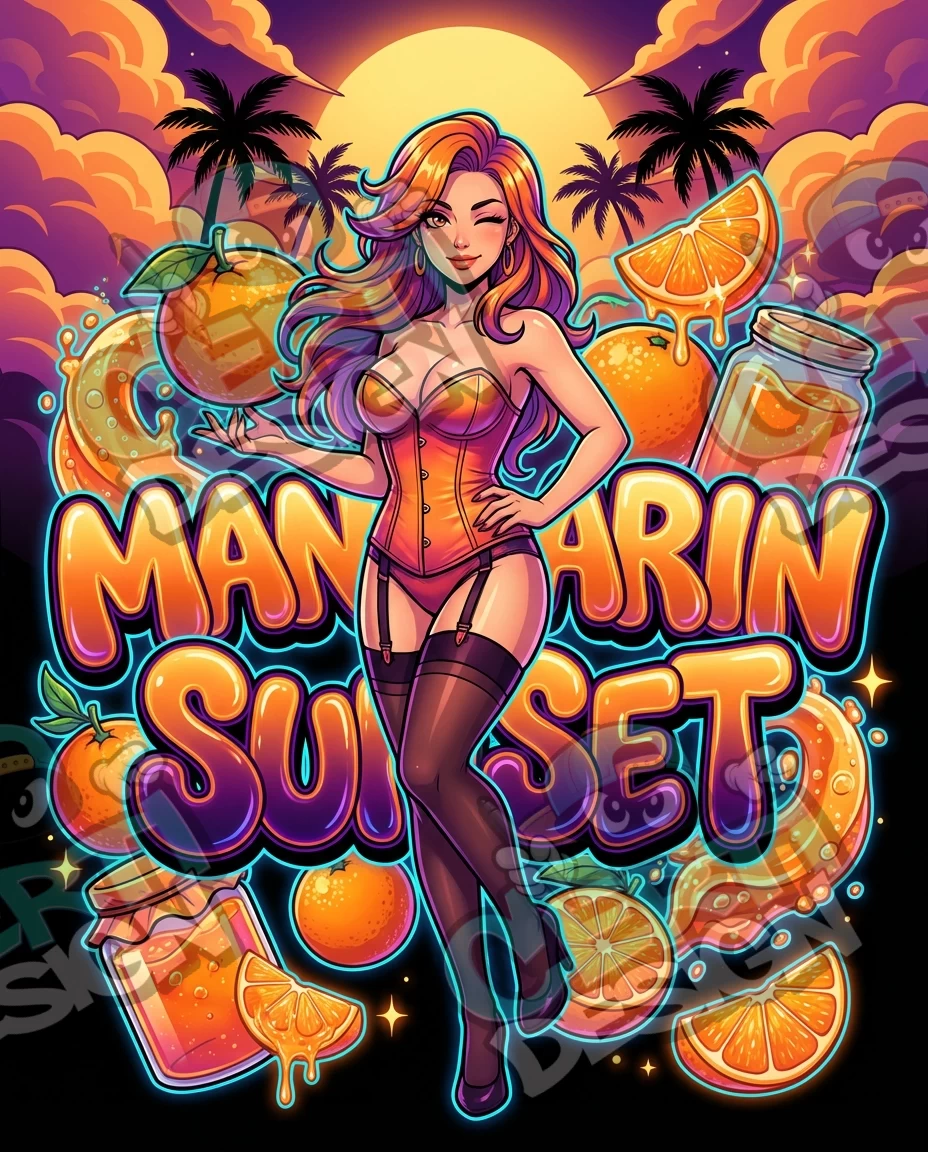 Mandarin Sunset Pre-Made 3.5g Mylar Bags