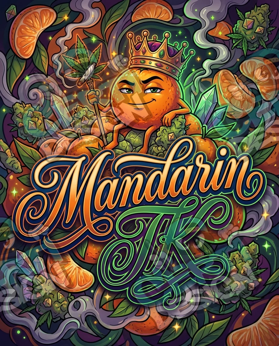 Mandarin TK Pre-Made 3.5g Mylar Bags