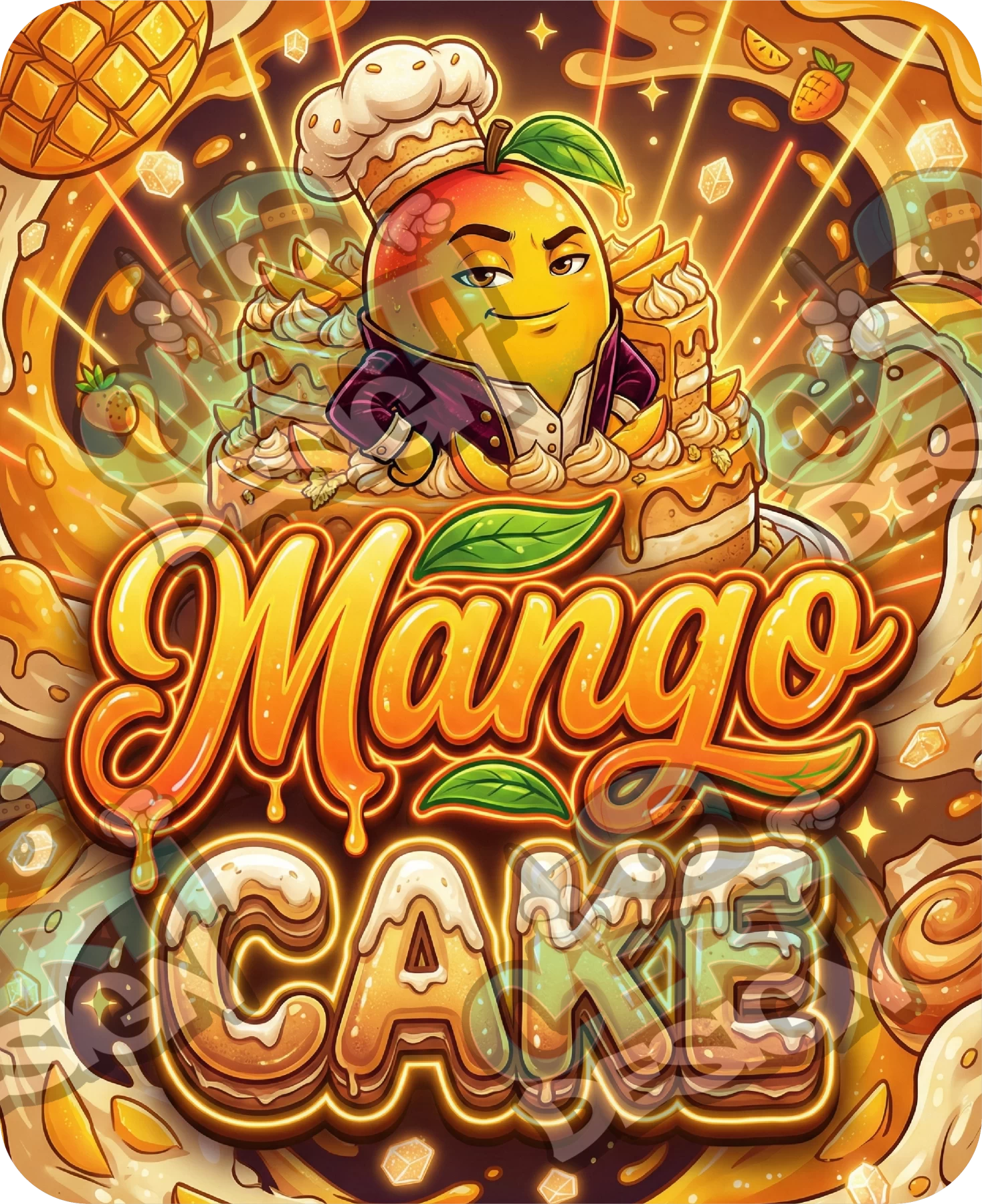 Mango Cake Pre-Made 3.5g Mylar Bags