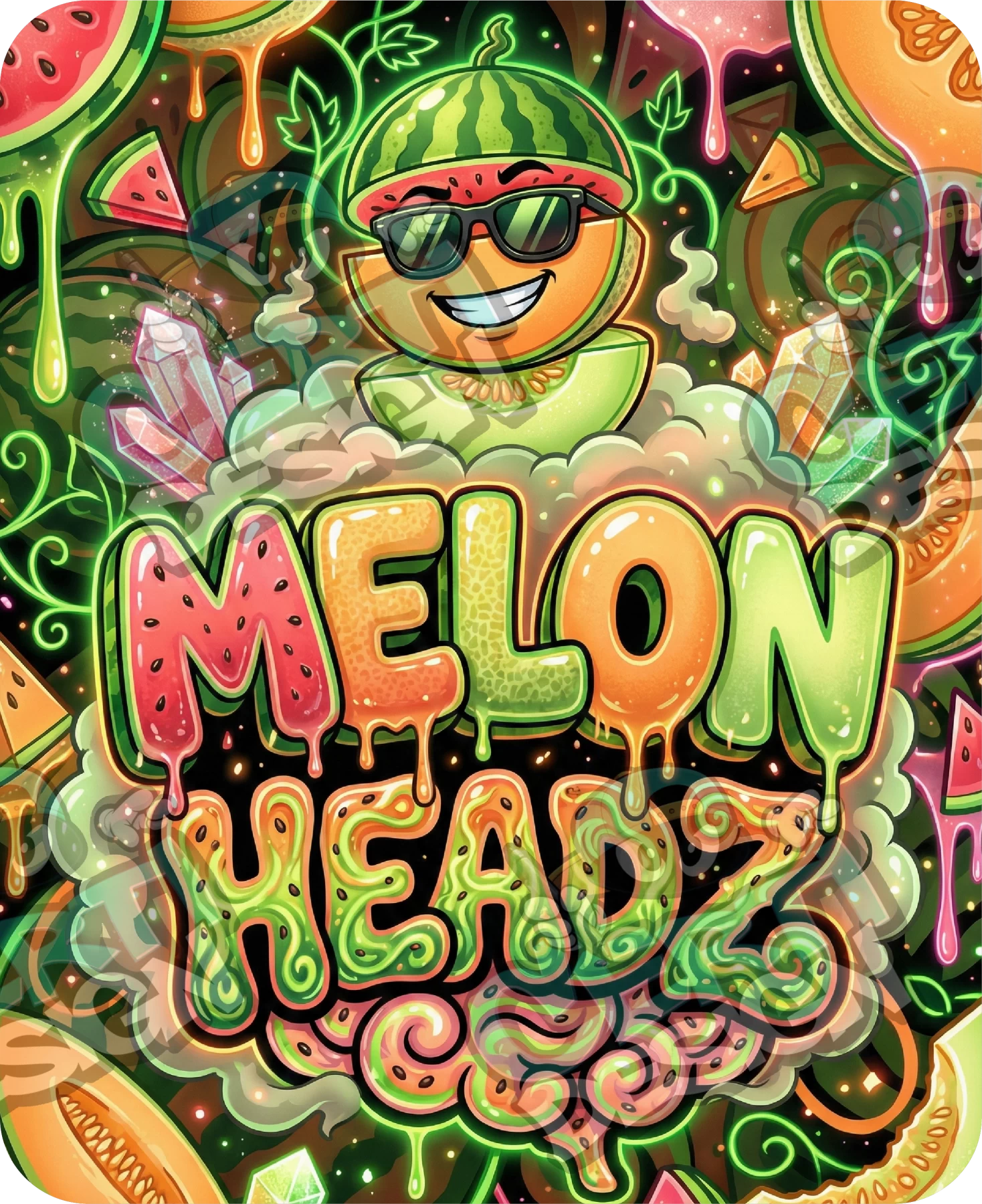 Melon Headz Pre-Made 3.5g Mylar Bags