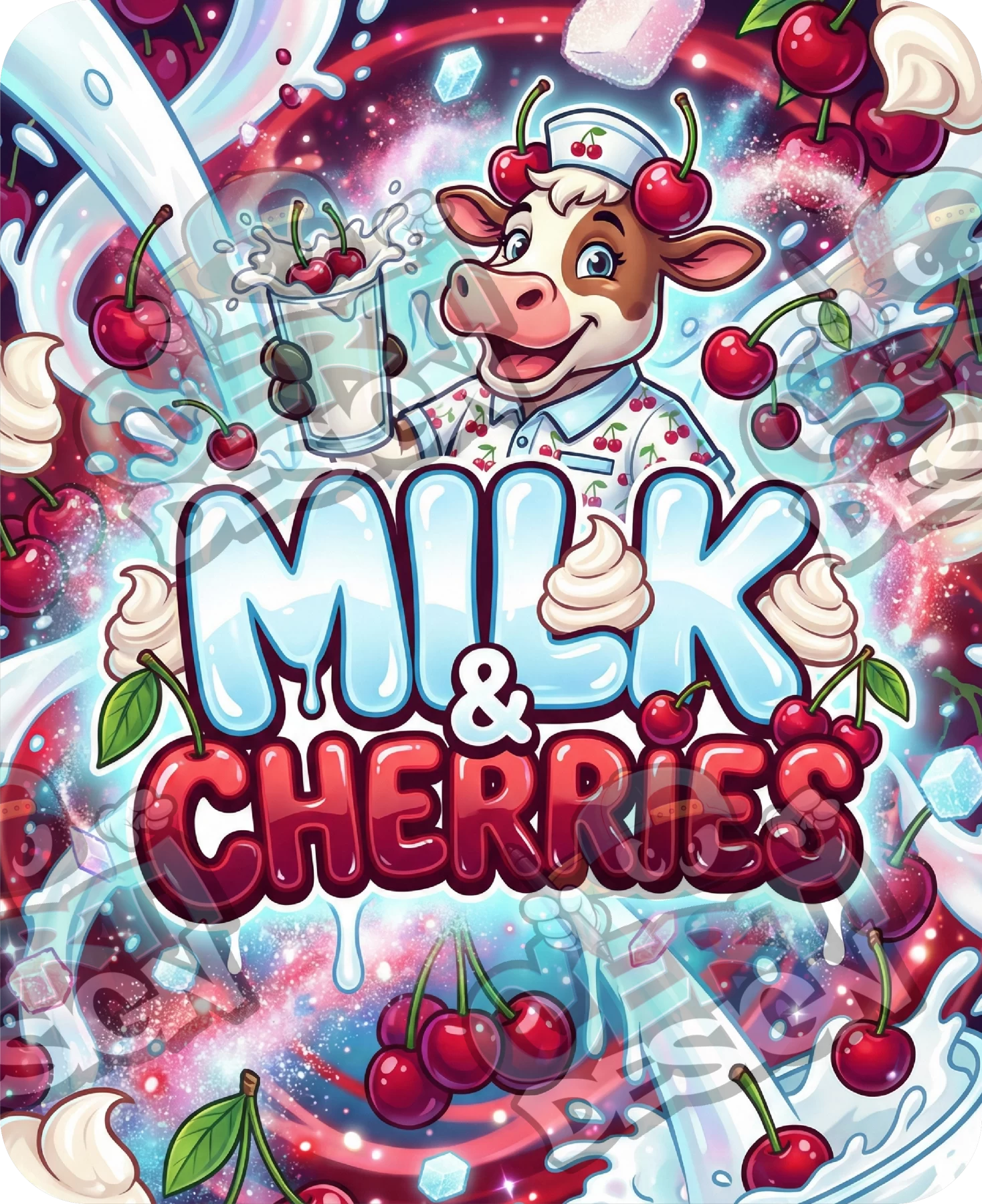 Milk & Cherries Pre-Made 3.5g Mylar Bags
