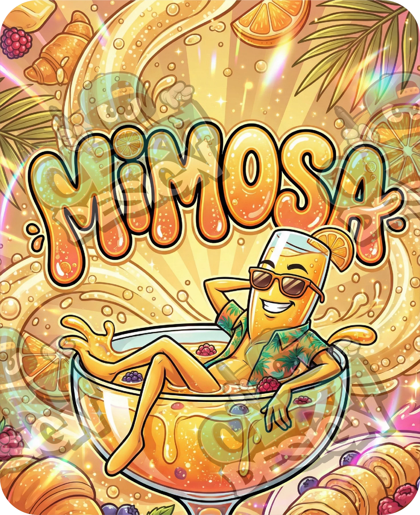 Mimosa Pre-Made 3.5g Mylar Bags