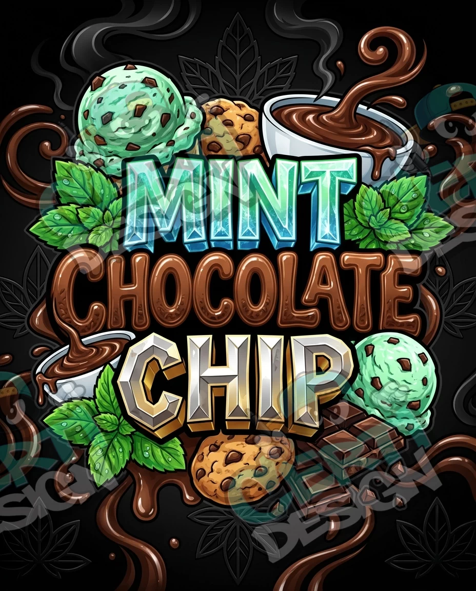 Mint Chocolate Chip Pre-Made 3.5g Mylar Bags
