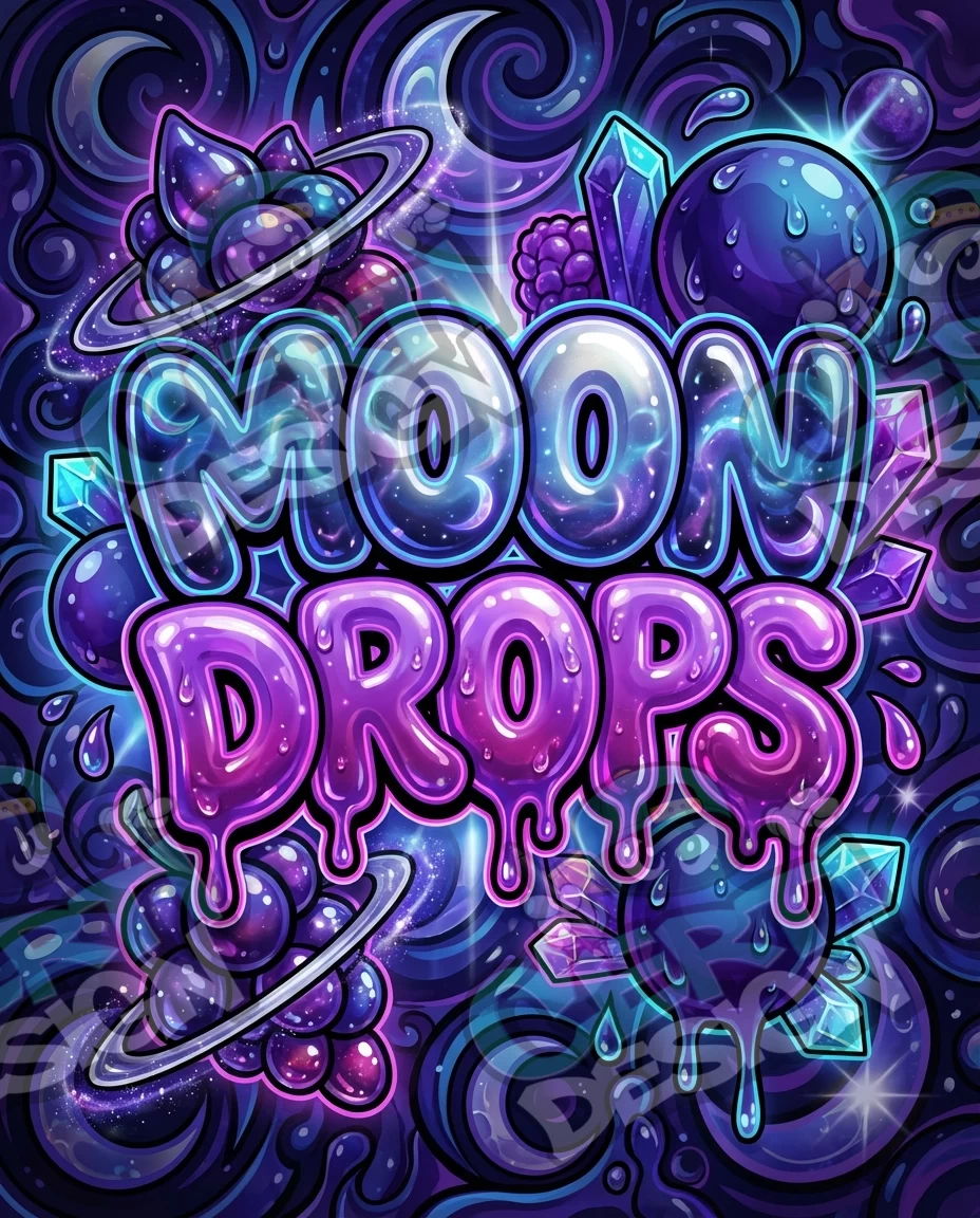 Moon Drops Pre-Made 3.5g Mylar Bags