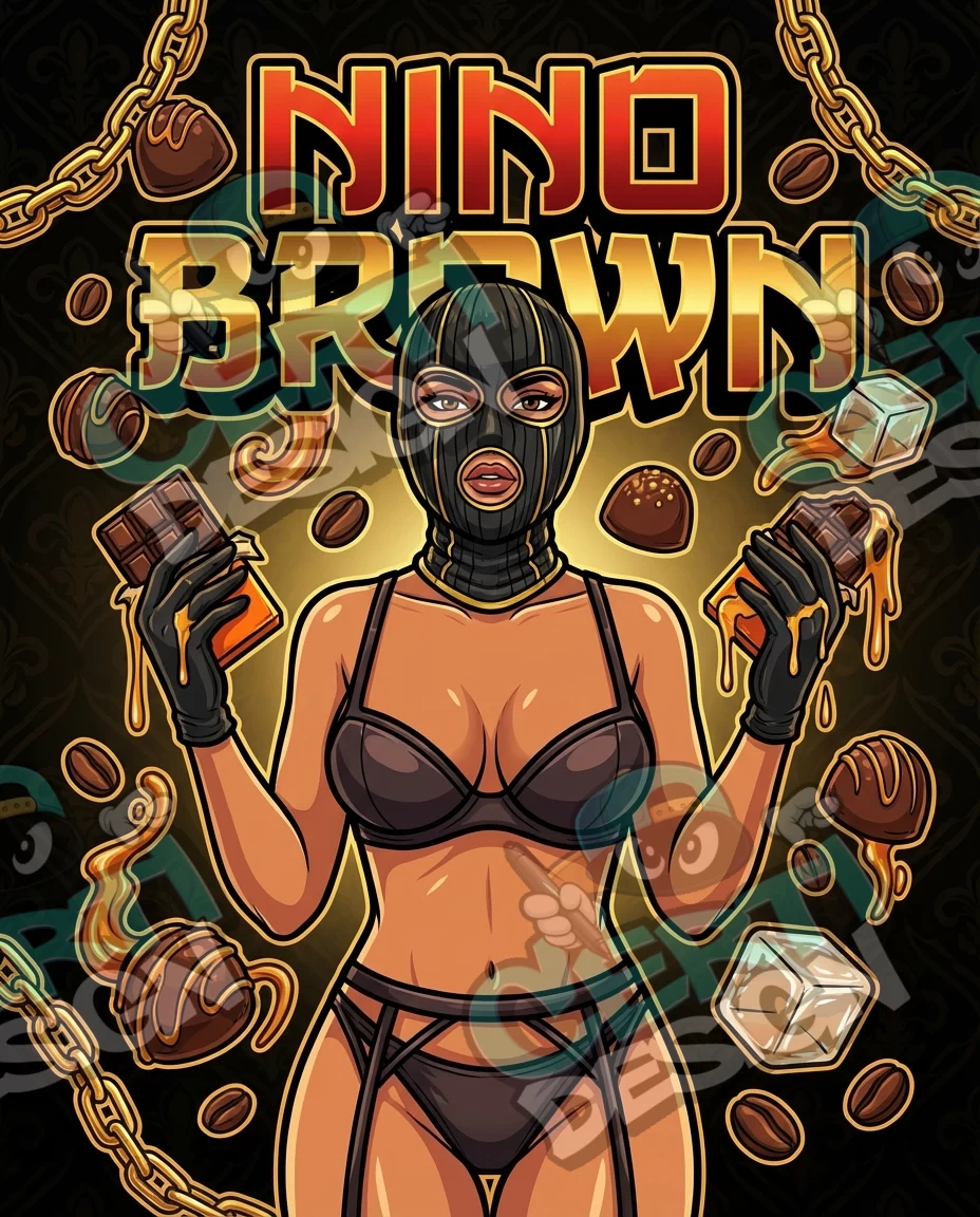 Nino Brown Pre-Made 3.5g Mylar Bags