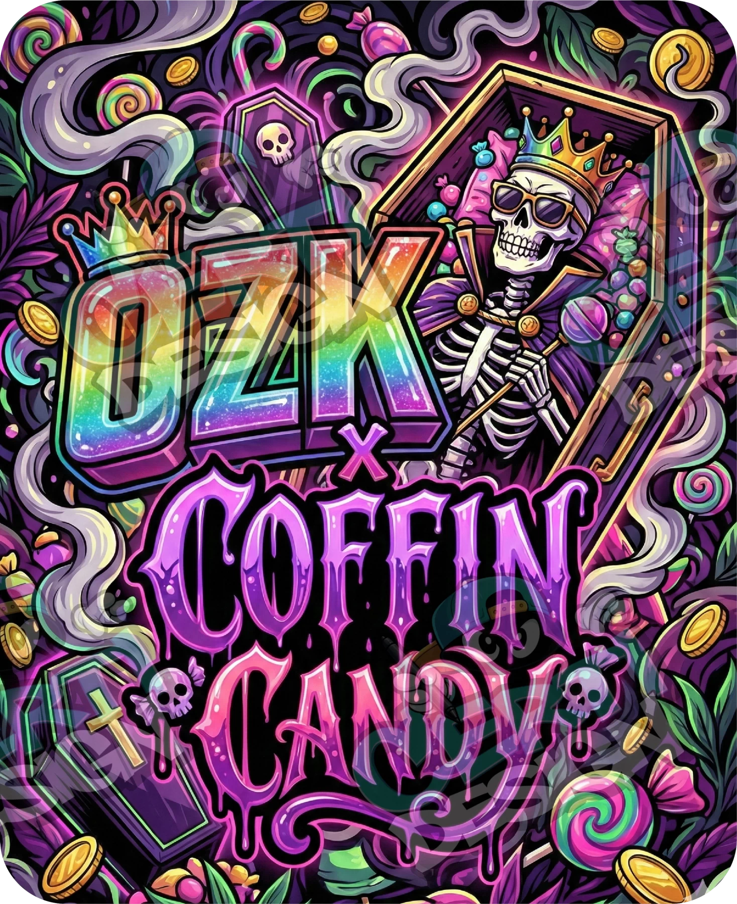 OZK X Coffin Candy Pre-Made 3.5g Mylar Bags