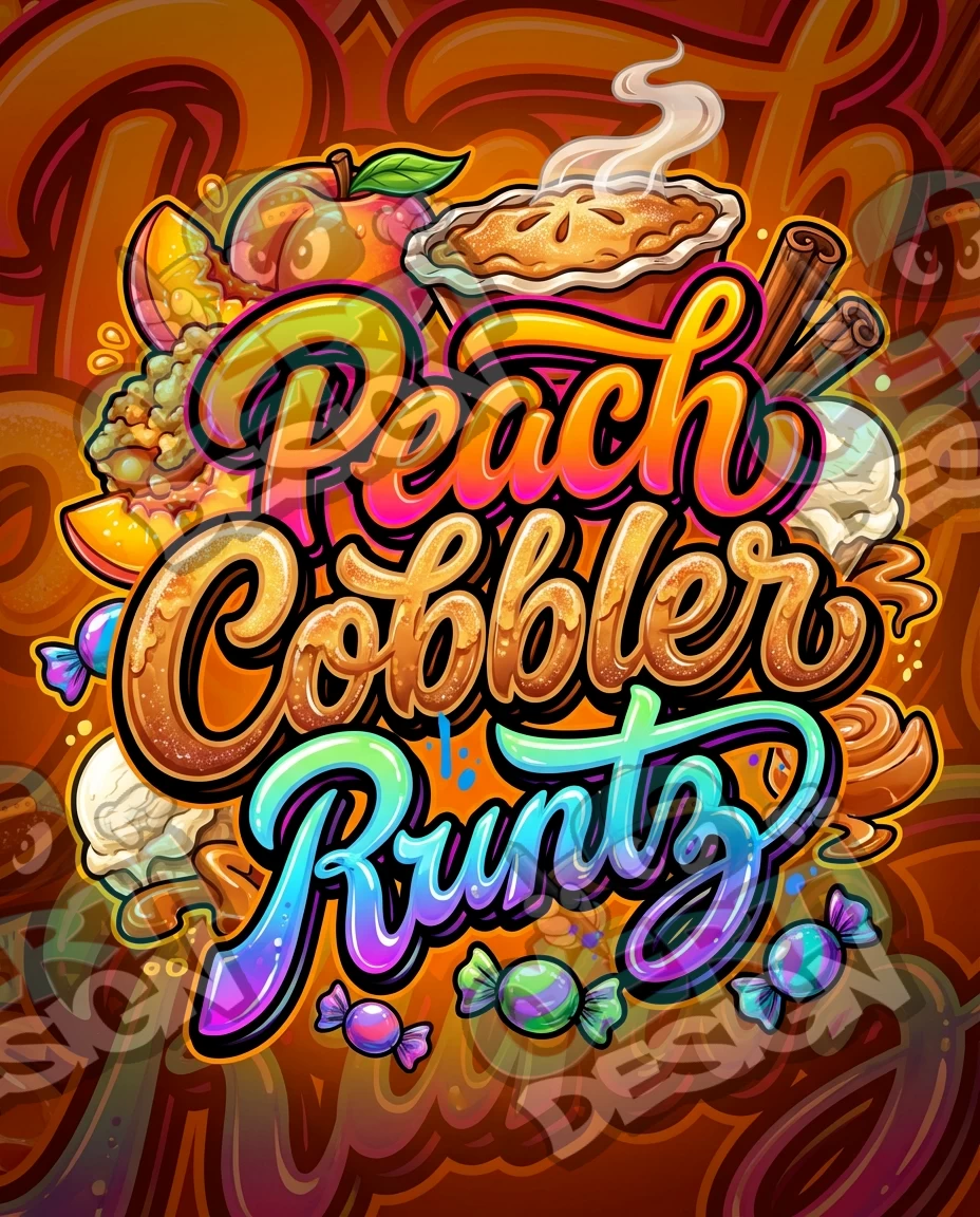Peach Cobbler Runtz Pre-Made 3.5g Mylar Bags