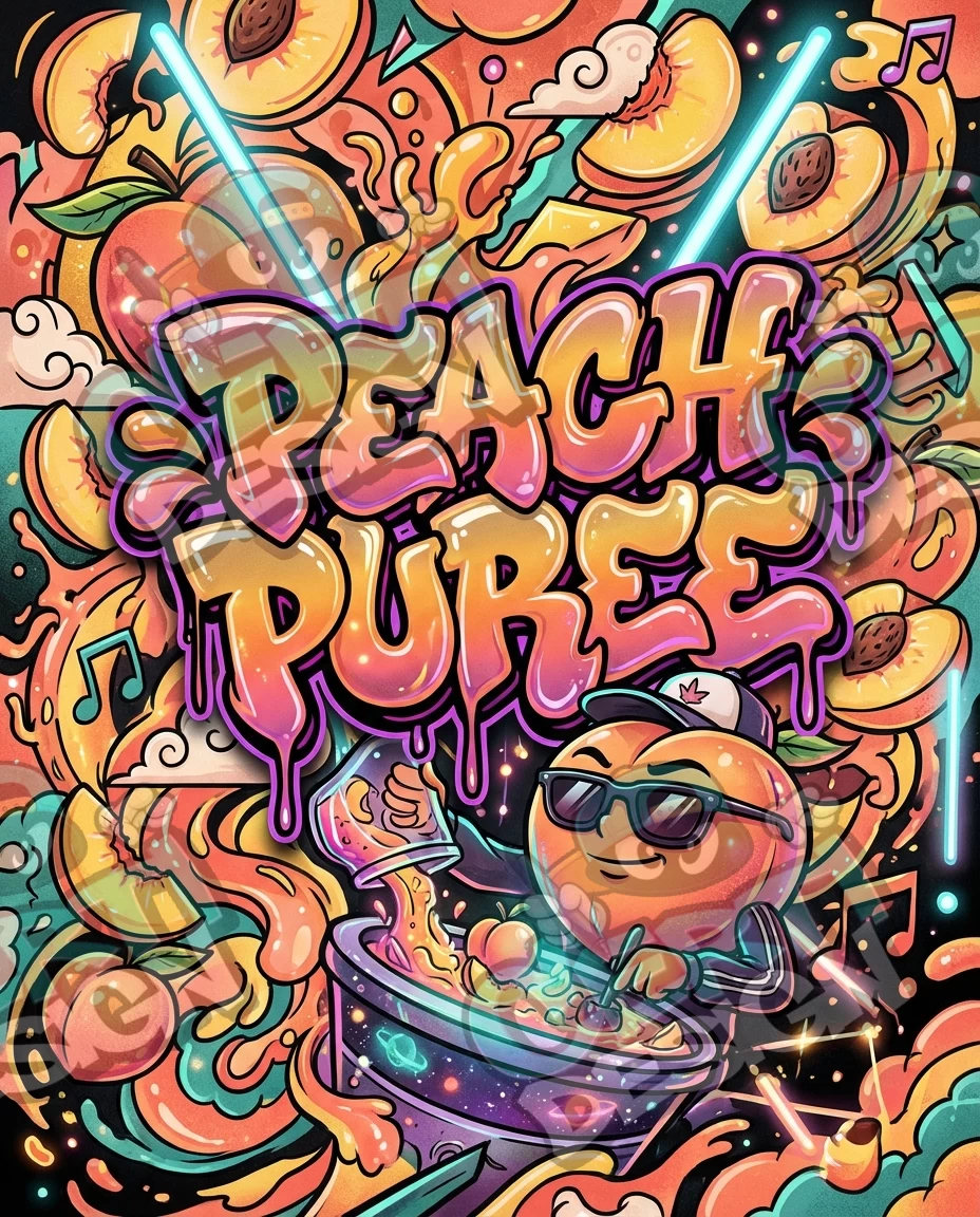 Peach Puree Pre-Made 3.5g Mylar Bags