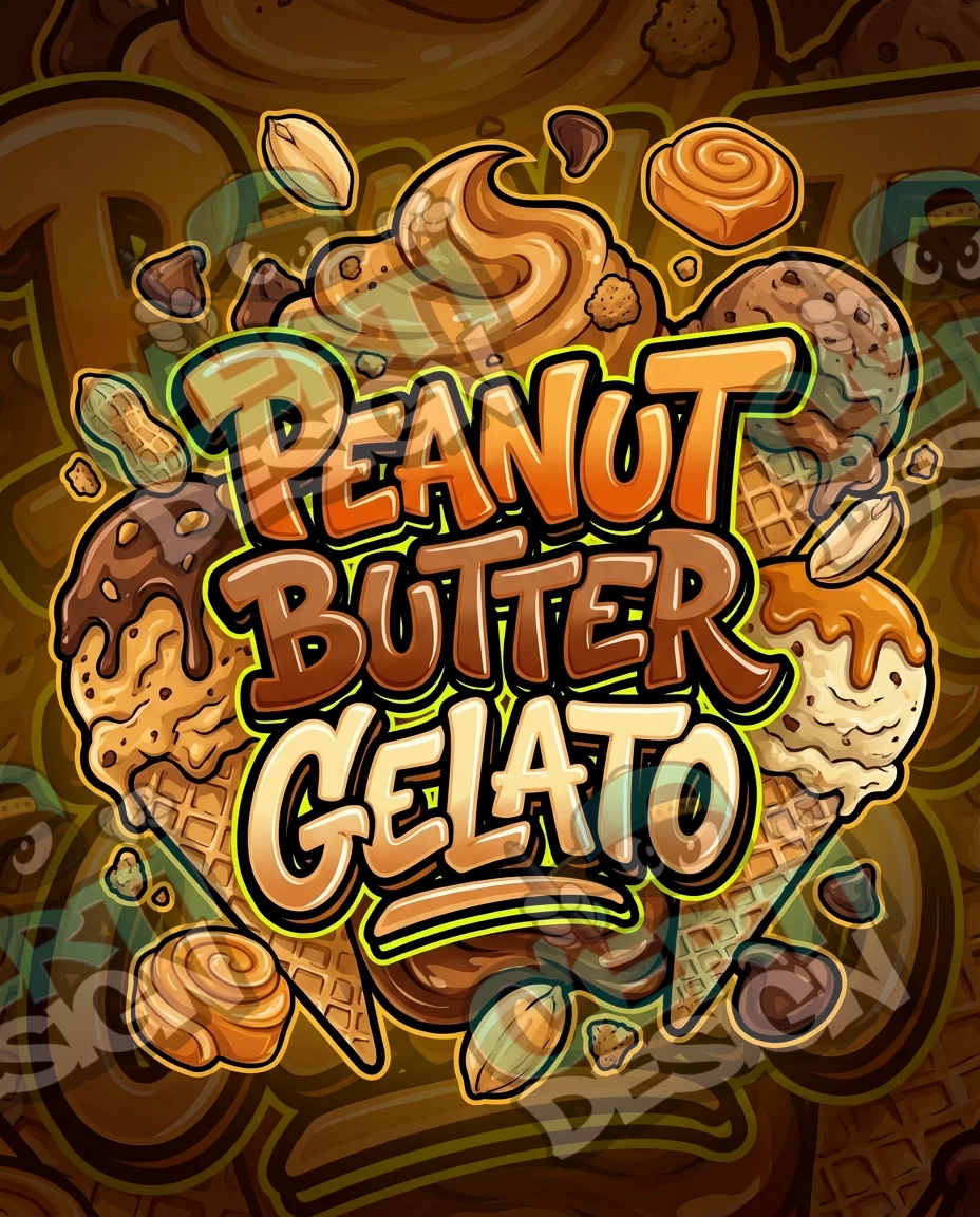 Peanut Butter Gelato Pre-Made 3.5g Mylar Bags