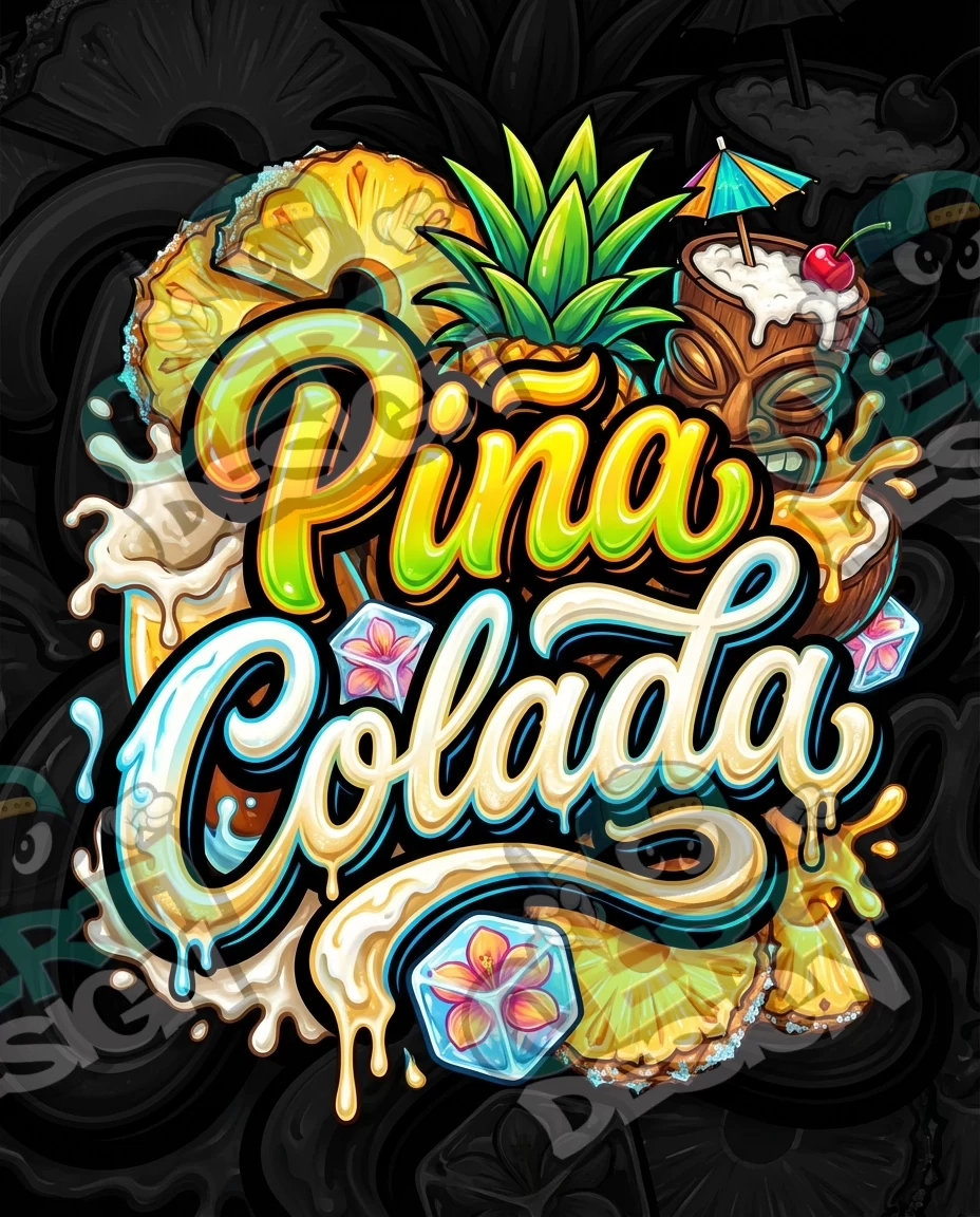 Pina Colada Pre-Made 3.5g Mylar Bags