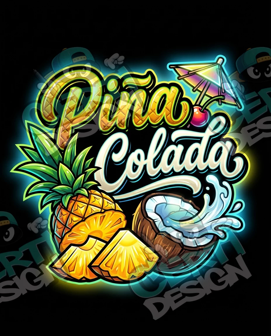 Pina Colada Pre-Made 3.5g Mylar Bags
