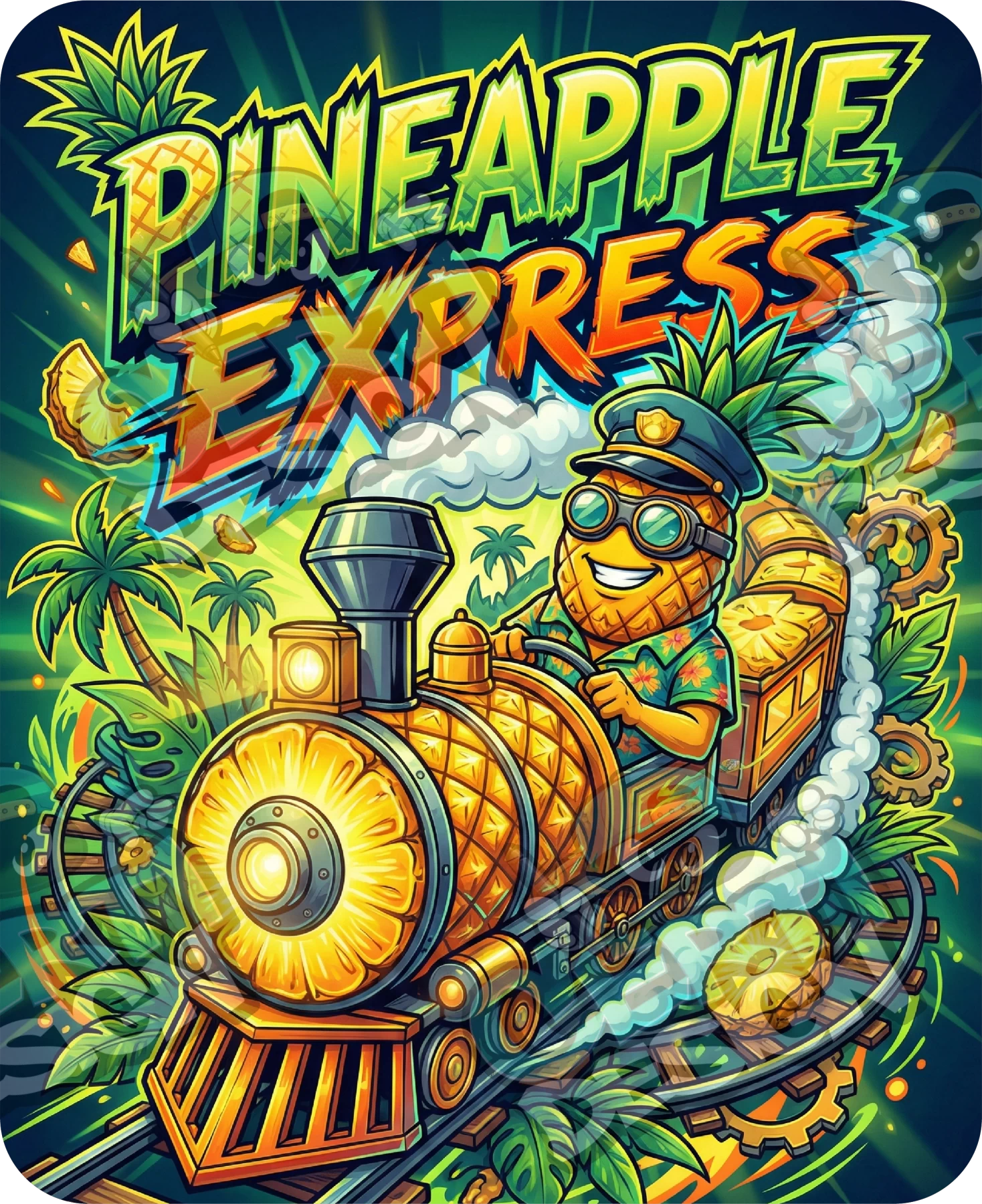 Pineapple Express Pre-Made 3.5g Mylar Bags
