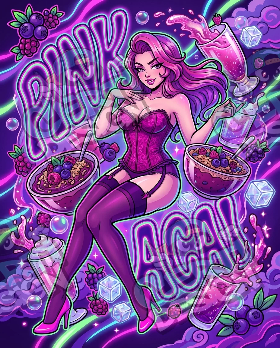 Pink Acai 11 Pre-Made 3.5g Mylar Bags