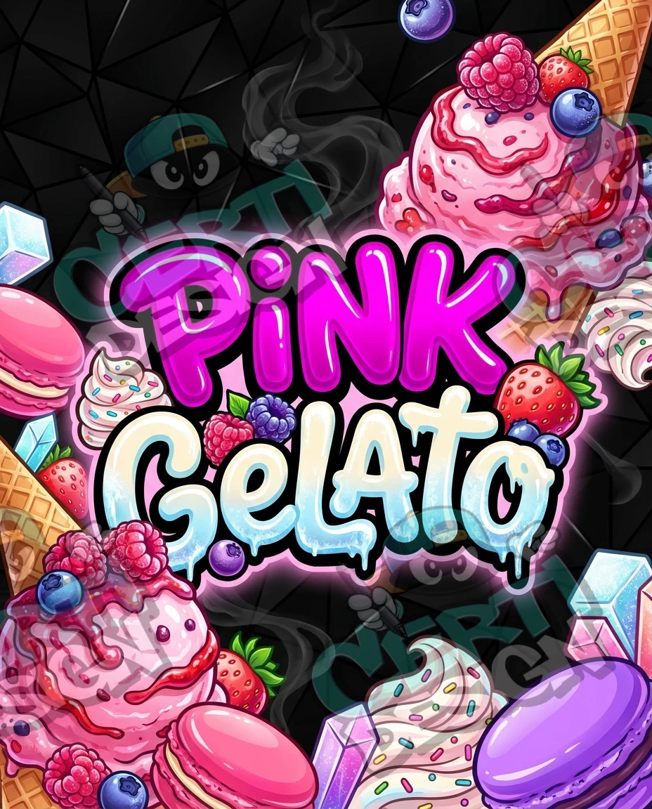 Pink Gelato Pre-Made 3.5g Mylar Bags