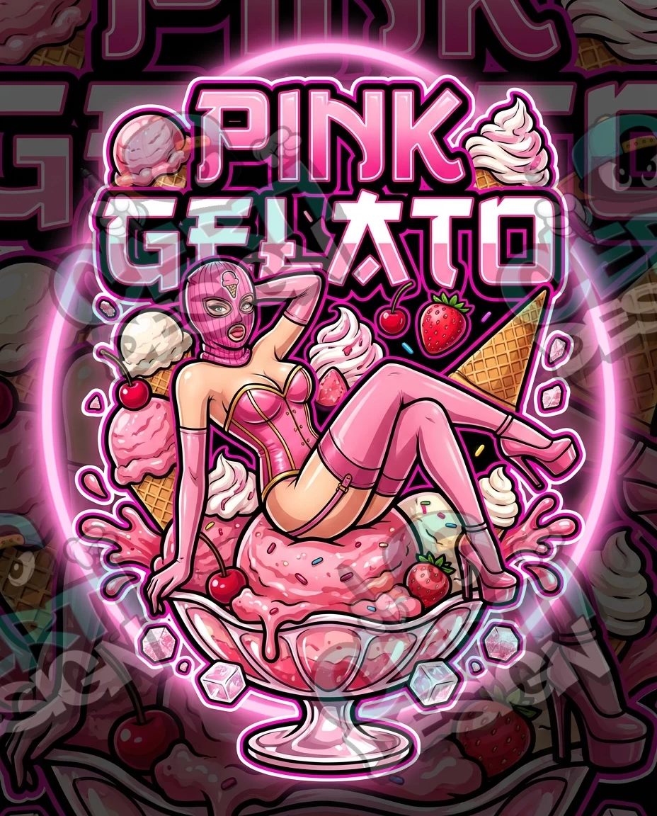 Pink Gelato Pre-Made 3.5g Mylar Bags