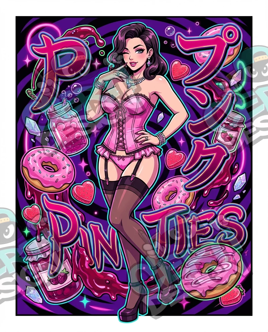 Pink Panties Pre-Made 3.5g Mylar Bags