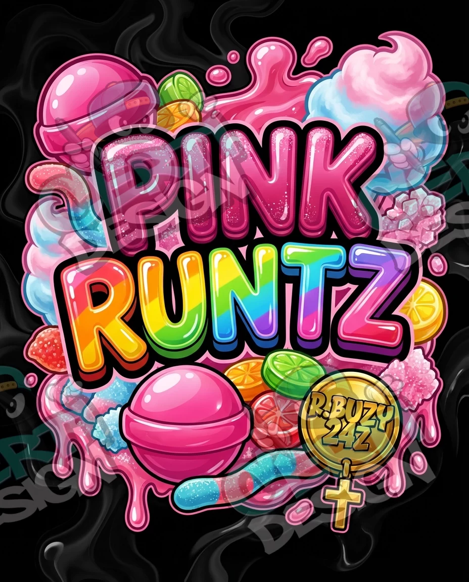 Pink Runtz Pre-Made 3.5g Mylar Bags