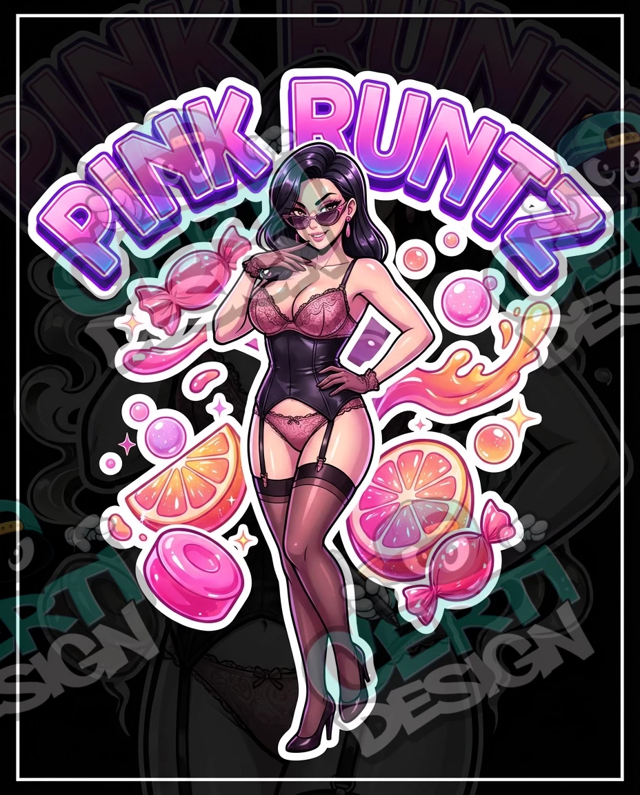 Pink Runtz Pre-Made 3.5g Mylar Bags